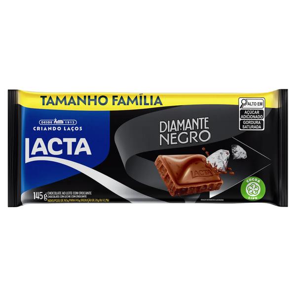 CHOC LACTA 145G  DIAMANTE NEGRO