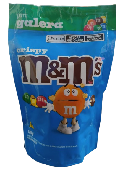CHOC M&M 120G CRISPY POUCH