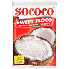 COCO SOCOCO SWEET FLOCO 100G UMIDO E ADO