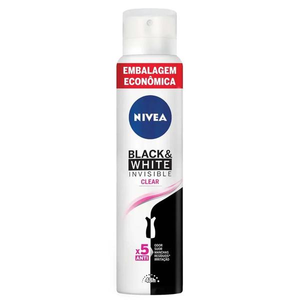 DESOD NIVEA AERO 200ML INVISIBLE BLACK E