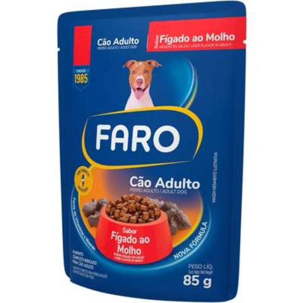 RAÇÃO FARO GATO SACHE AD 85GR FIGADO AO