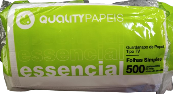 GUARDANAPO PAPEL TV ESSENCIAL 14X13 500F