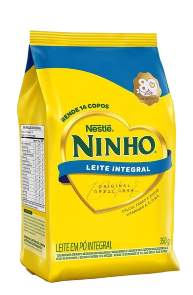 LEITE PO NINHO 350G INTEGRAL SACO AZUL