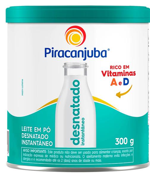 LEITE PO PIRACANJUBA 300G DESNATADO/INST