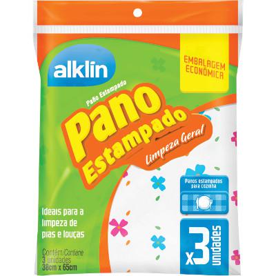 PANO DE LIMPEZA ALKLIN 38X65 ESTAMPADO L