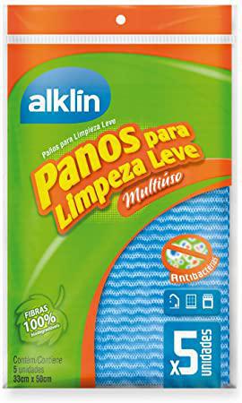PANO DE LIMPEZA ALKLIN LEVE AZUL 33X50 C
