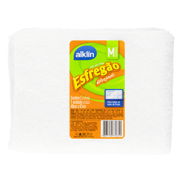 PANO DE LIMPEZA ALKLIN P/PISO 40X67 ALVE