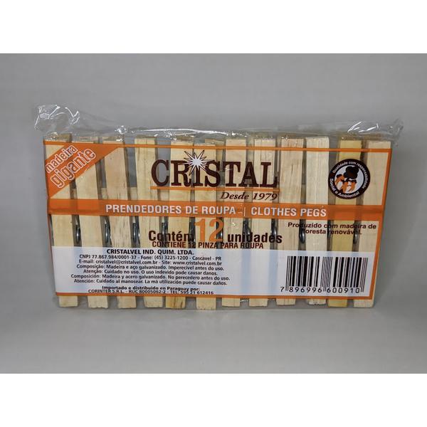 PRENDEDOR ROUPA CRISTAVEL MAD GIGANTE 12