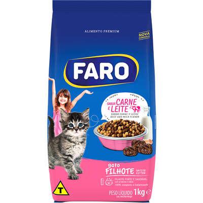 RAÇÃO FARO GATO FILH 900GR CAR LEI