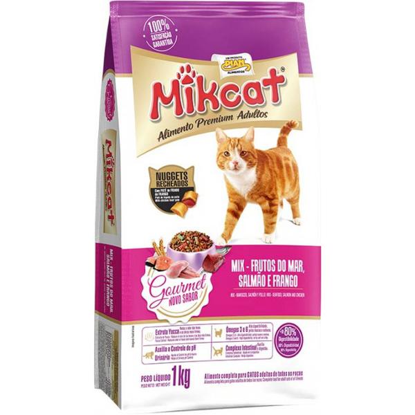 RAÇÃO MIK CAT 1KG FRUTOS DO MAR