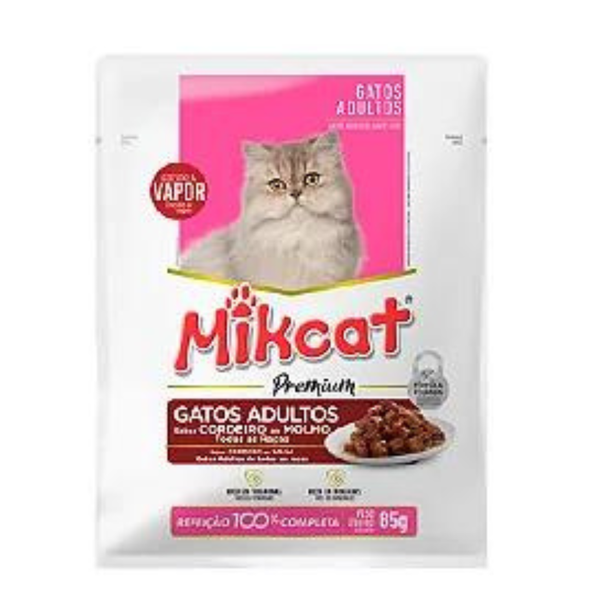 RAÇÃO MIK CAT SACHE 85G SALMÃO