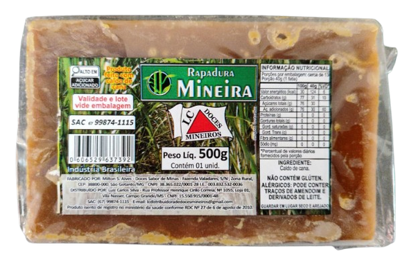 RAPADURA DOCES MINEIROS 500G