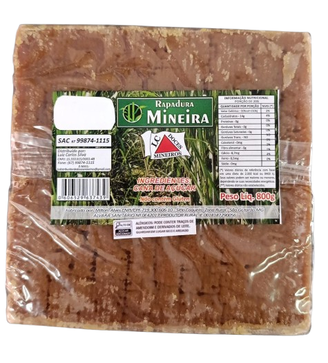 RAPADURA DOCES MINEIROS 800G