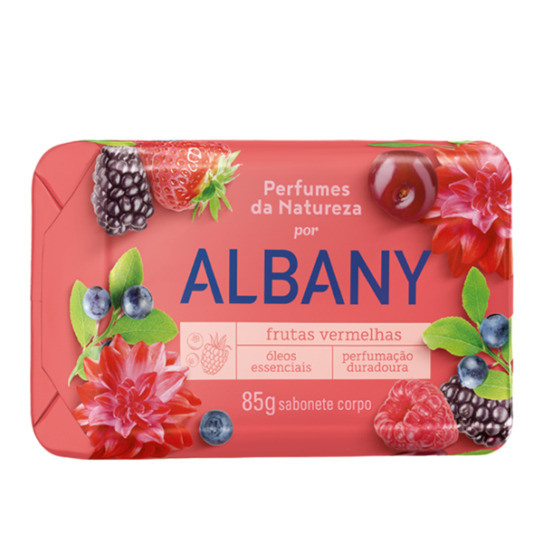 SAB ALBANY SUAVE 85G FRUTAS VERMELHAS