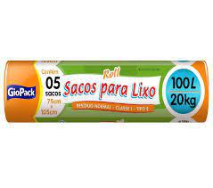 SACO LIXO GIOPACK ROLL 100L C/15UN SUPER