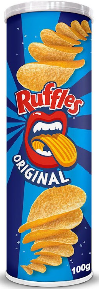 SALG BATATA  RUFFLES 100G TUBO SOUR CREA