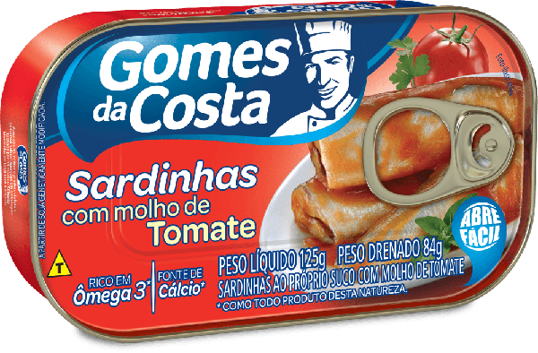 SARDINHA GOMES DA COSTA 125G MOLHO DE ER