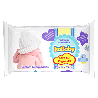 TOALHINHA UMEDECIDAS ISABABY LV50 PG45 H