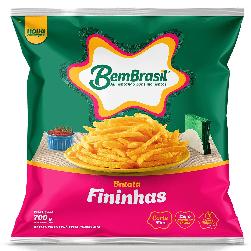 BATATA BEM BRASIL FININHAS CONG 700G