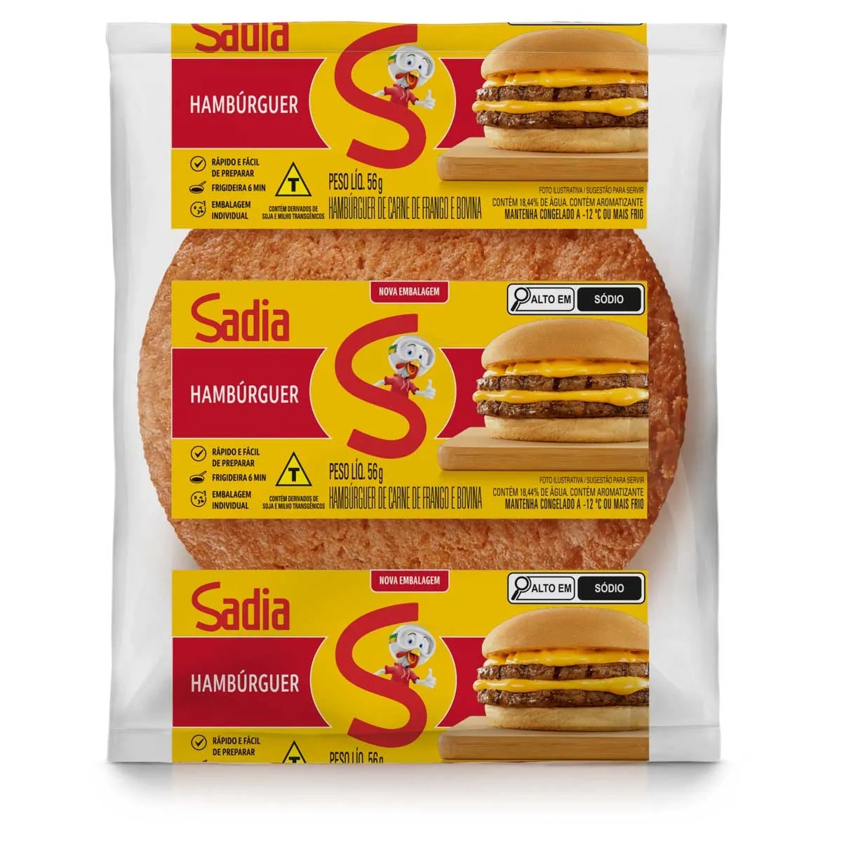 HAMBURGUER SADIA MISTO 56G