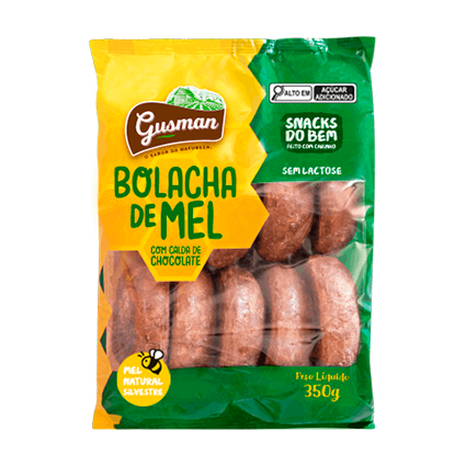 BISC DE MEL GUSMAN 350G, CALDA CHOCOLATE