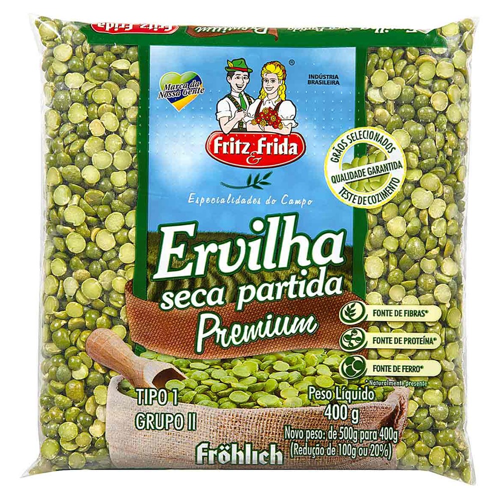 ERVILHA PARTIDA FRITZ FRIDA 400G