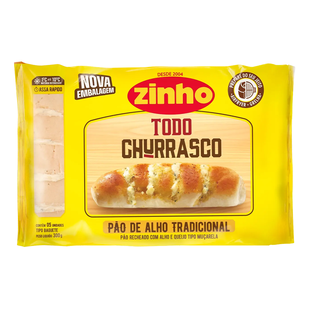 PAO DE ALHO ZINHO 300G, TRAD