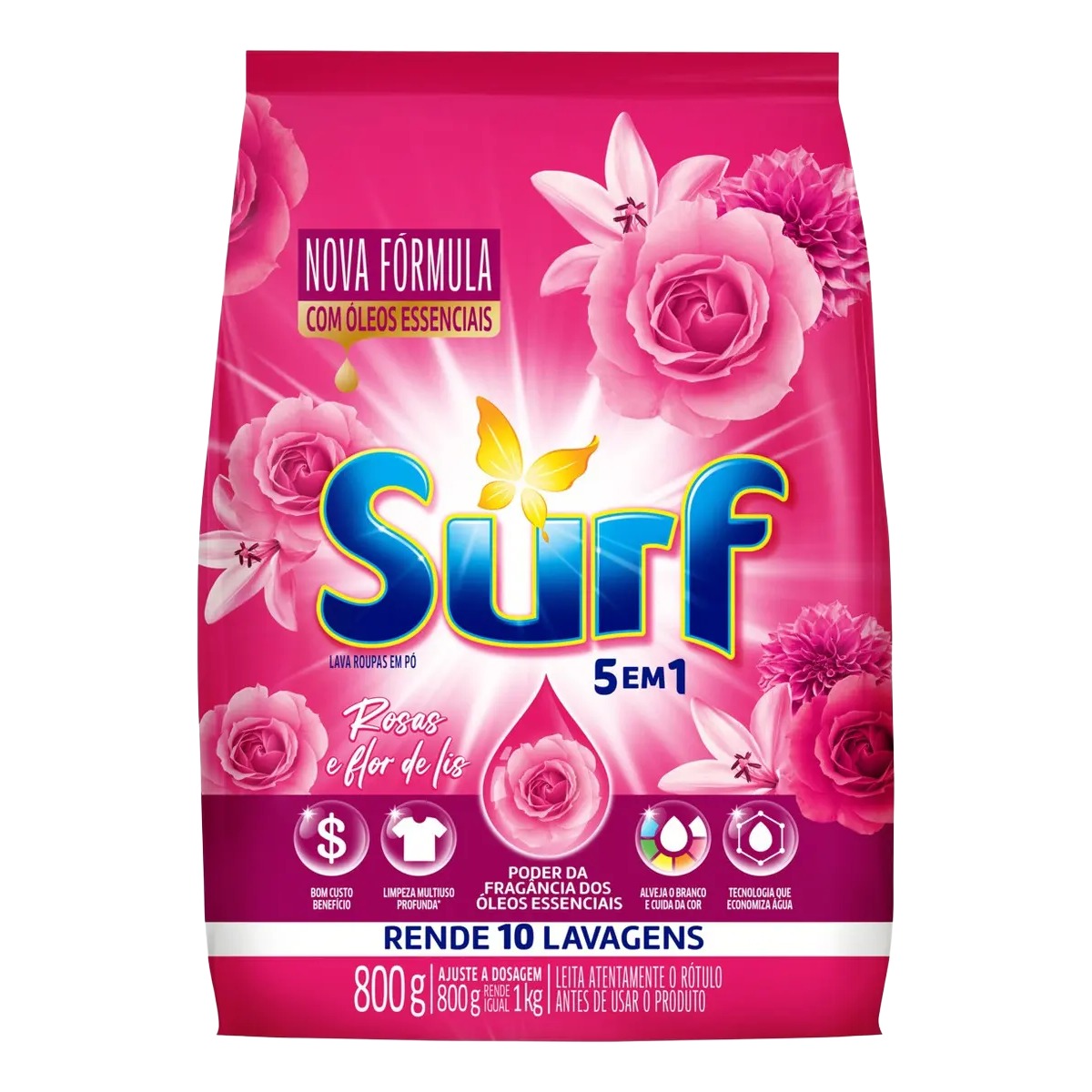 DET PO SURF 800G, ROSAS/FLOR DE LIS