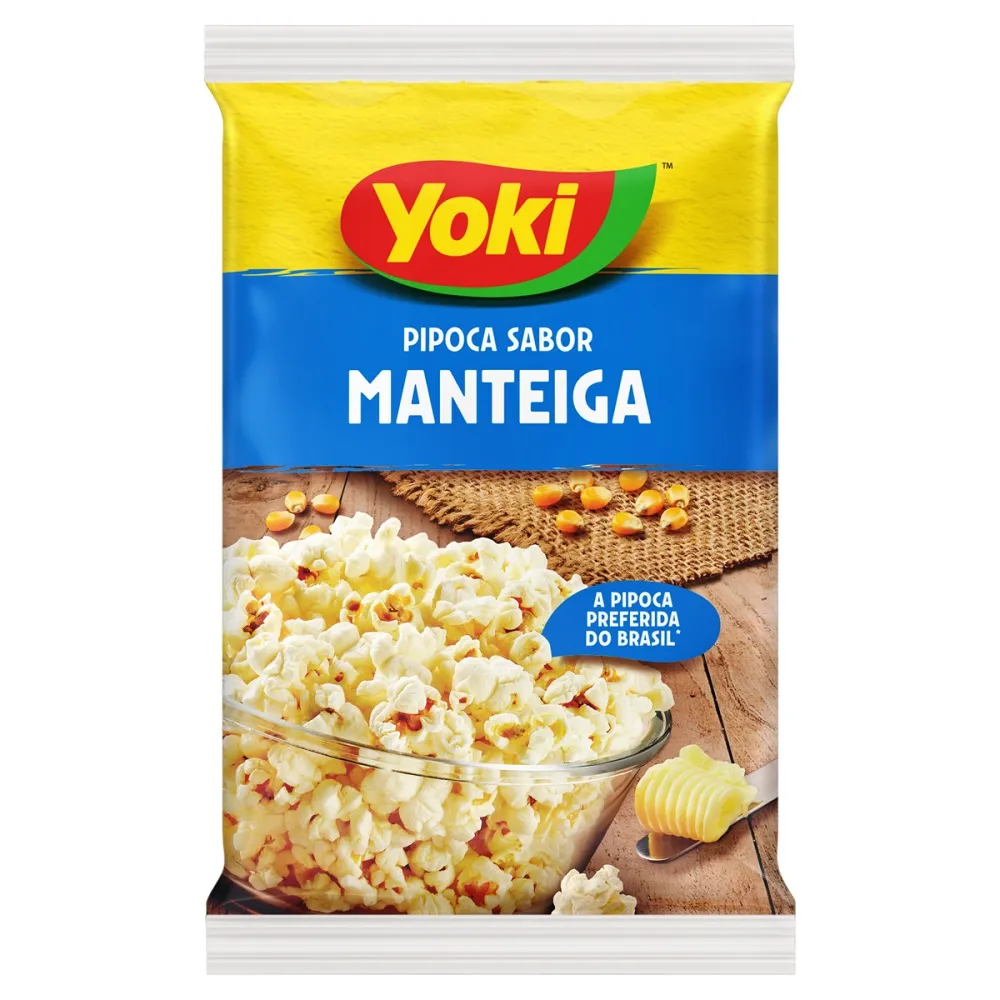 PIPOCA MICRO YOKI 50G, MANTEIGA