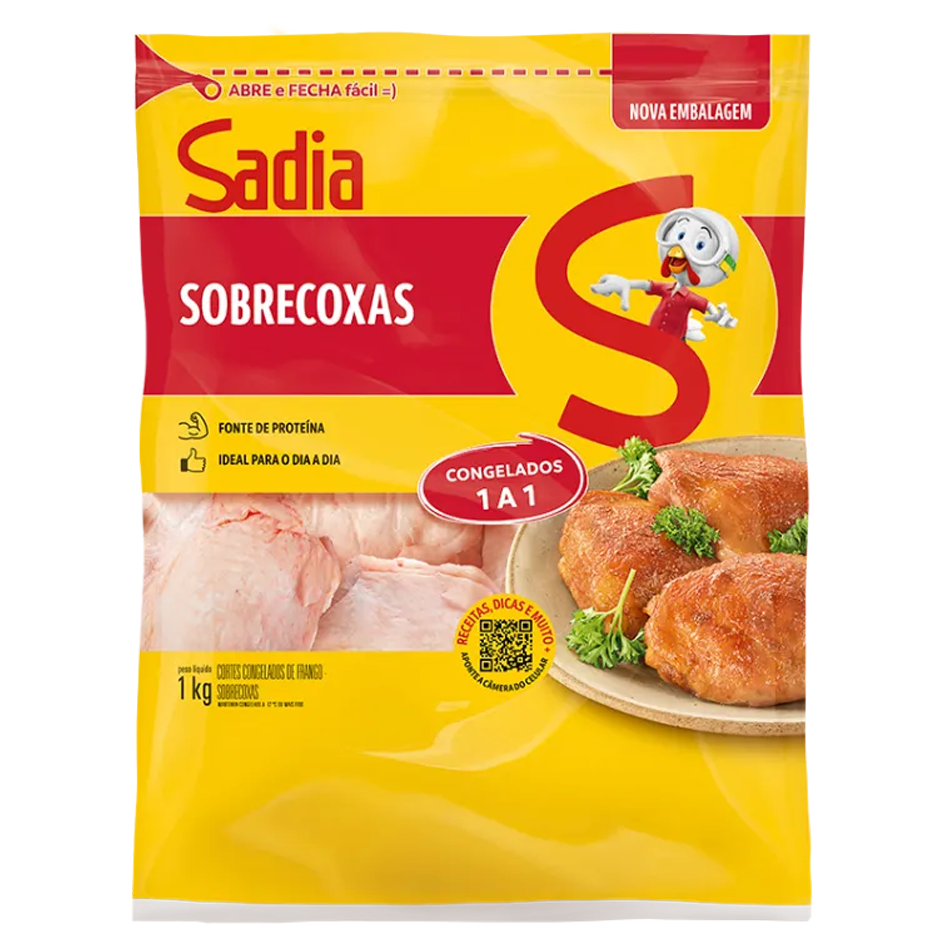 CARNE FGO SOBRECOXA SADIA IQF CONG 1KG