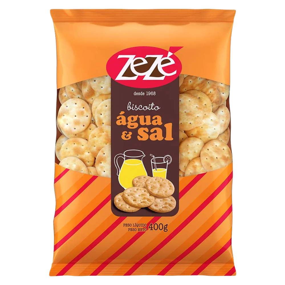 BISC ZEZE AGUA E SAL 400G