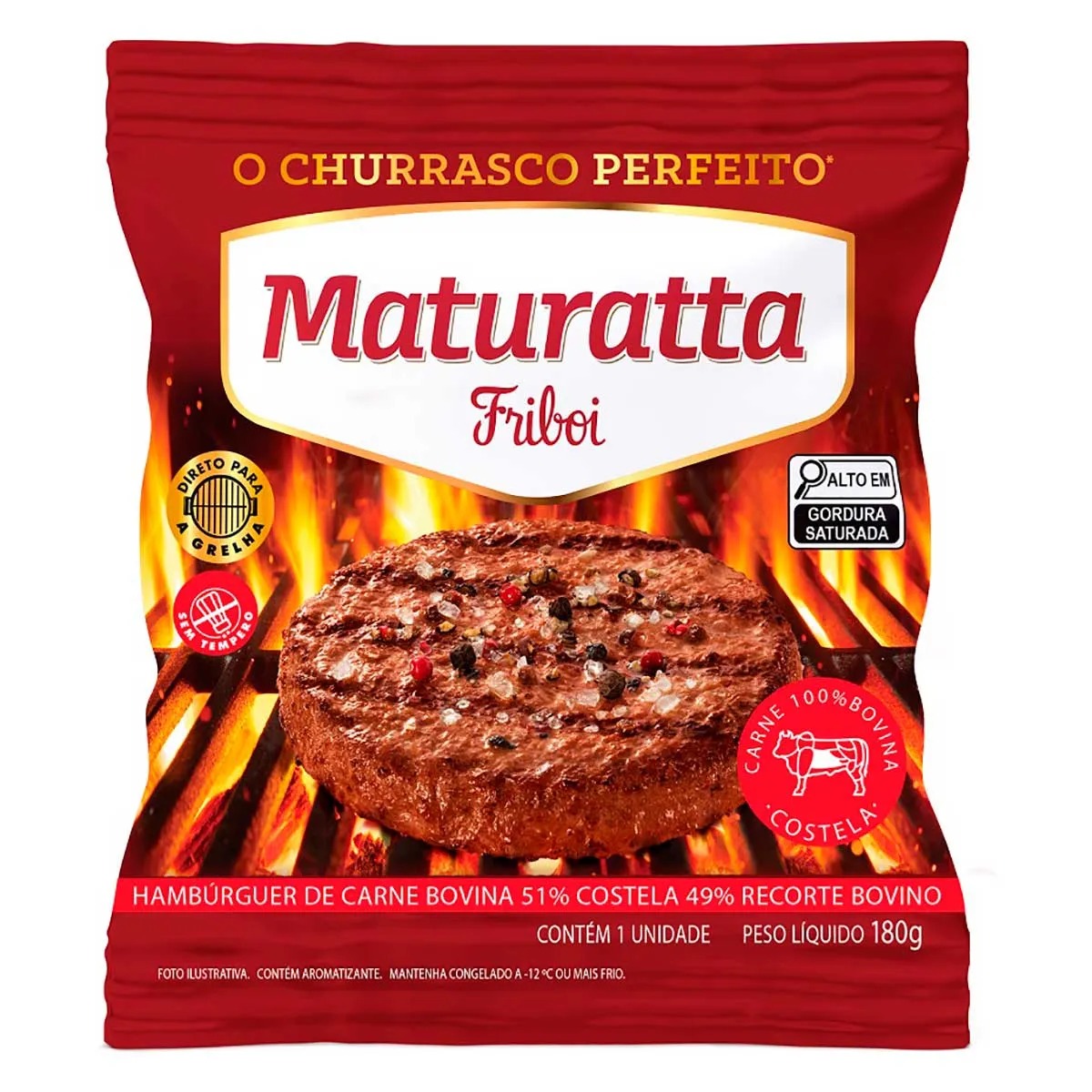HAMBURGUER MATURATTA COSTELA BOV 180G