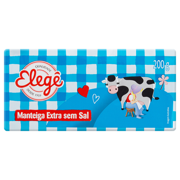 MANTEIGA ELEGE S/SAL TAB 200G