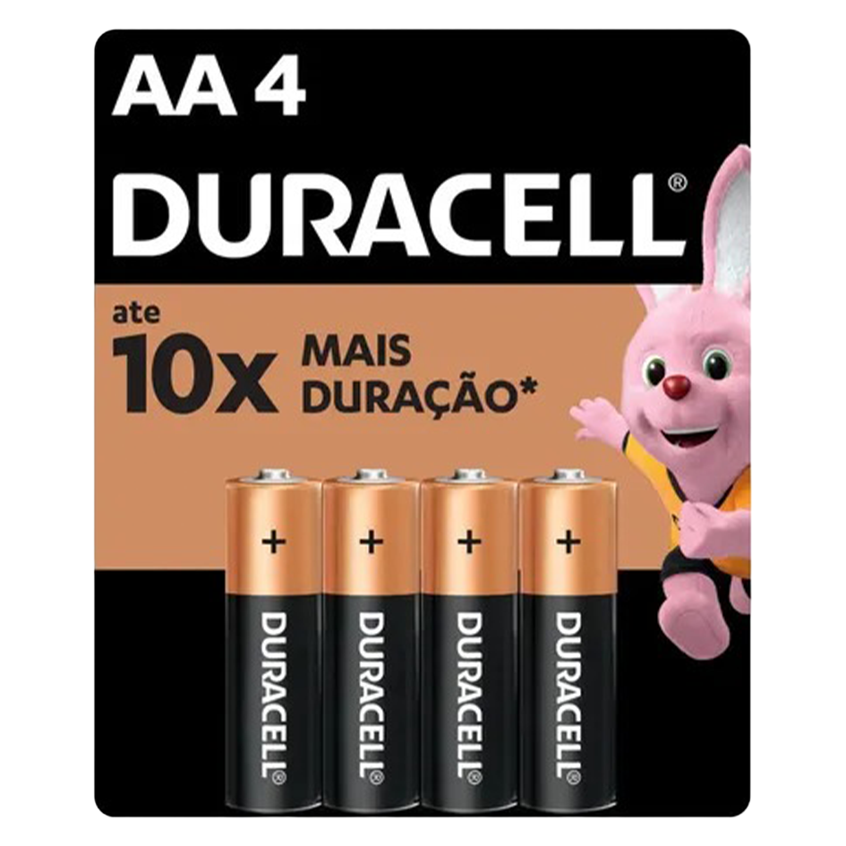 PILHA DURACELL ALK AA C/4
