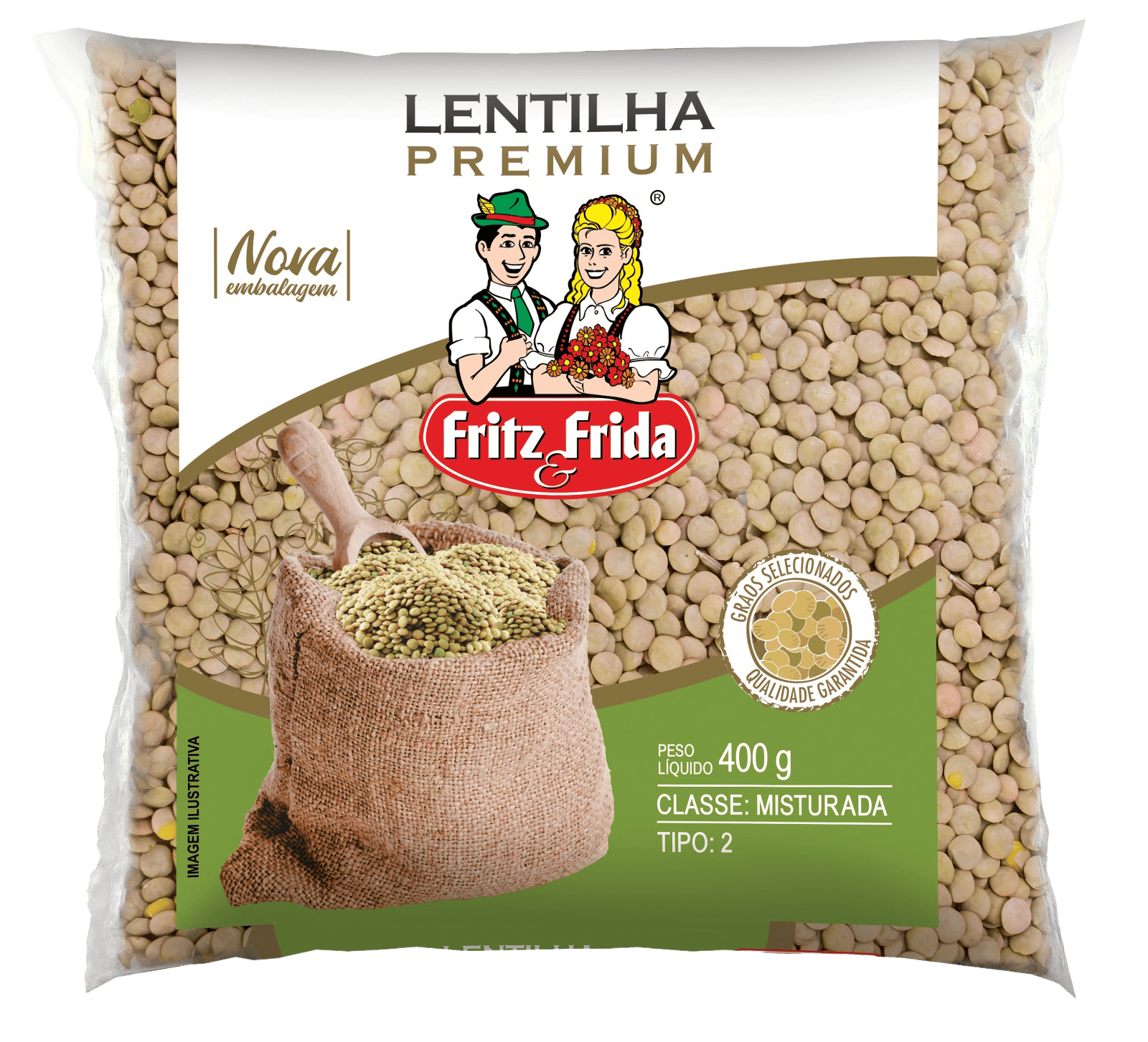LENTILHA FRITZ FRIDA PREMIUM 400G