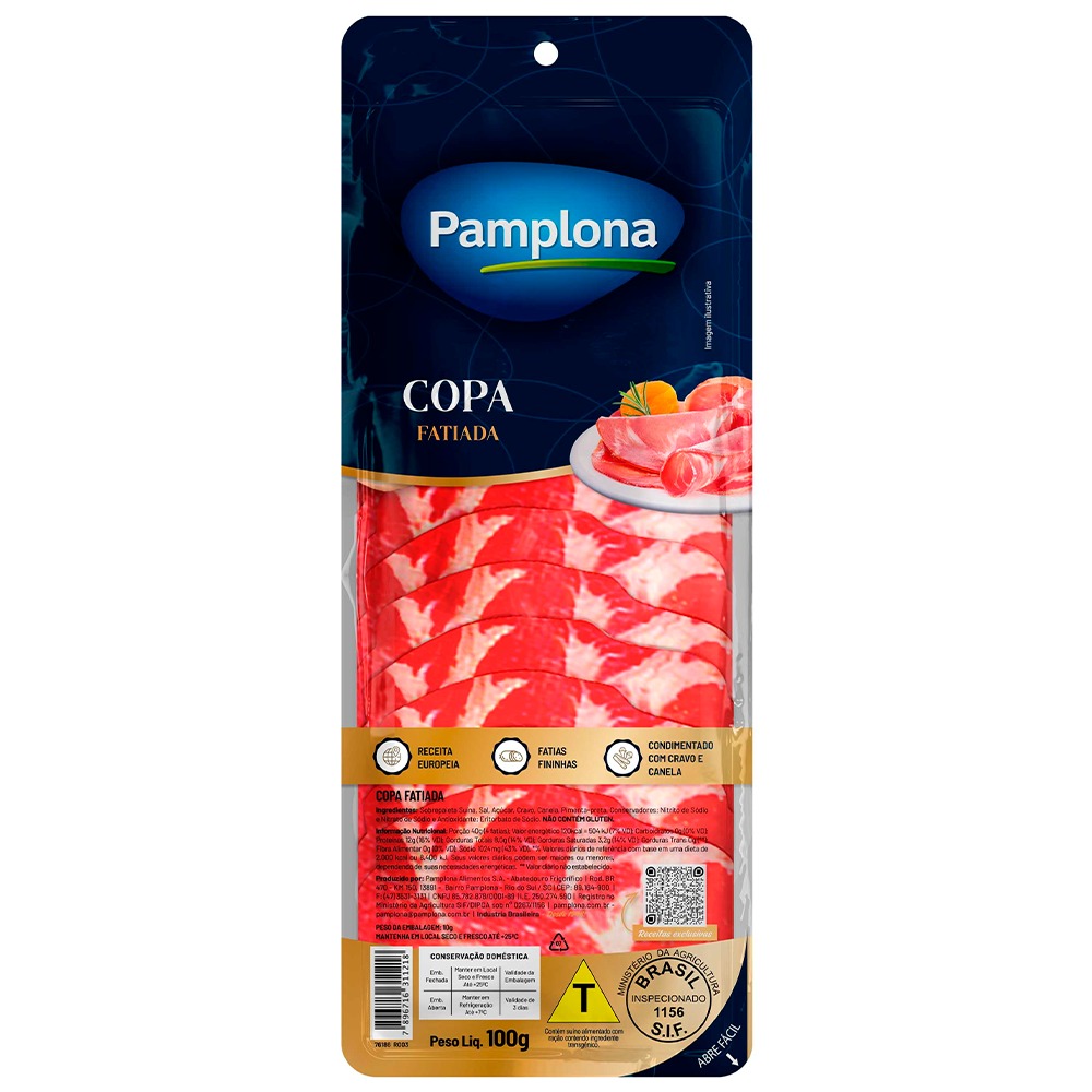 COPA PAMPLONA FATIADA 100G
