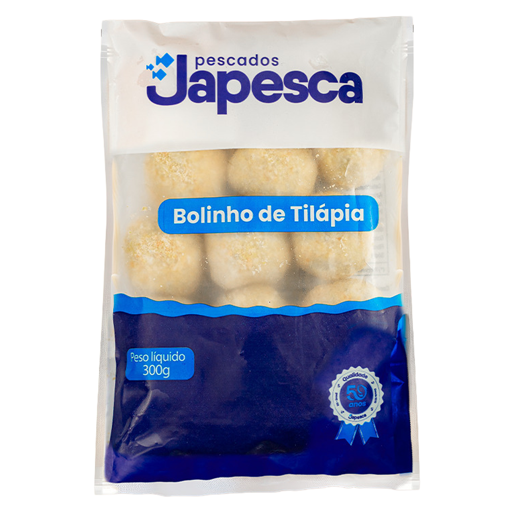 BOLINHO JAPESCA TILAPIA CONG 300G