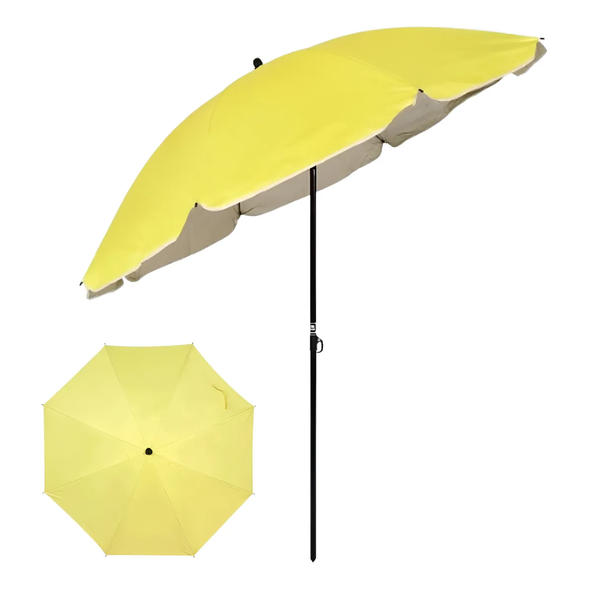 GUARDA-SOL TEZOR AMARELO 180CM