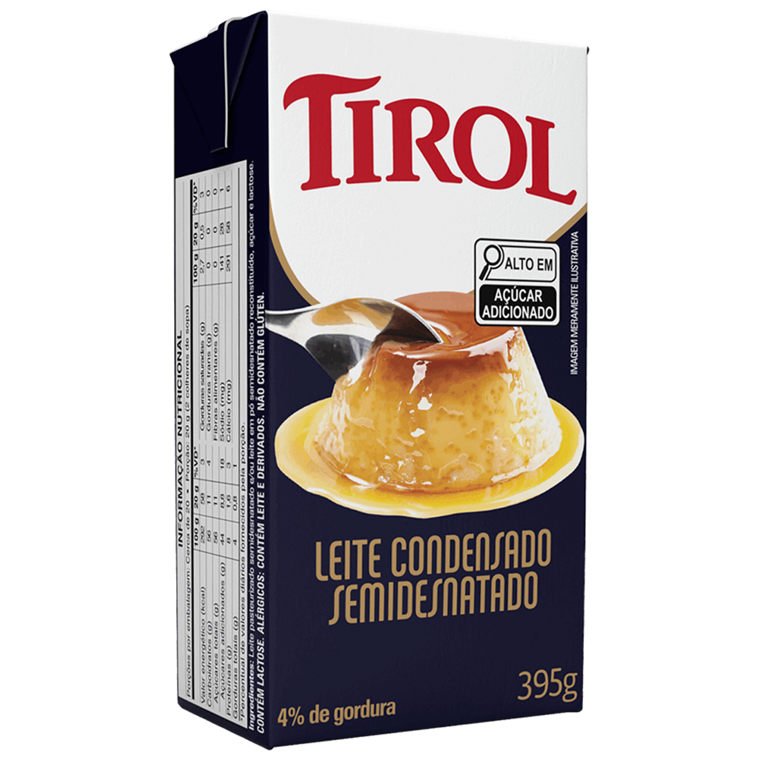 LEITE COND TIROL SEMIDESNATADO TP 395G