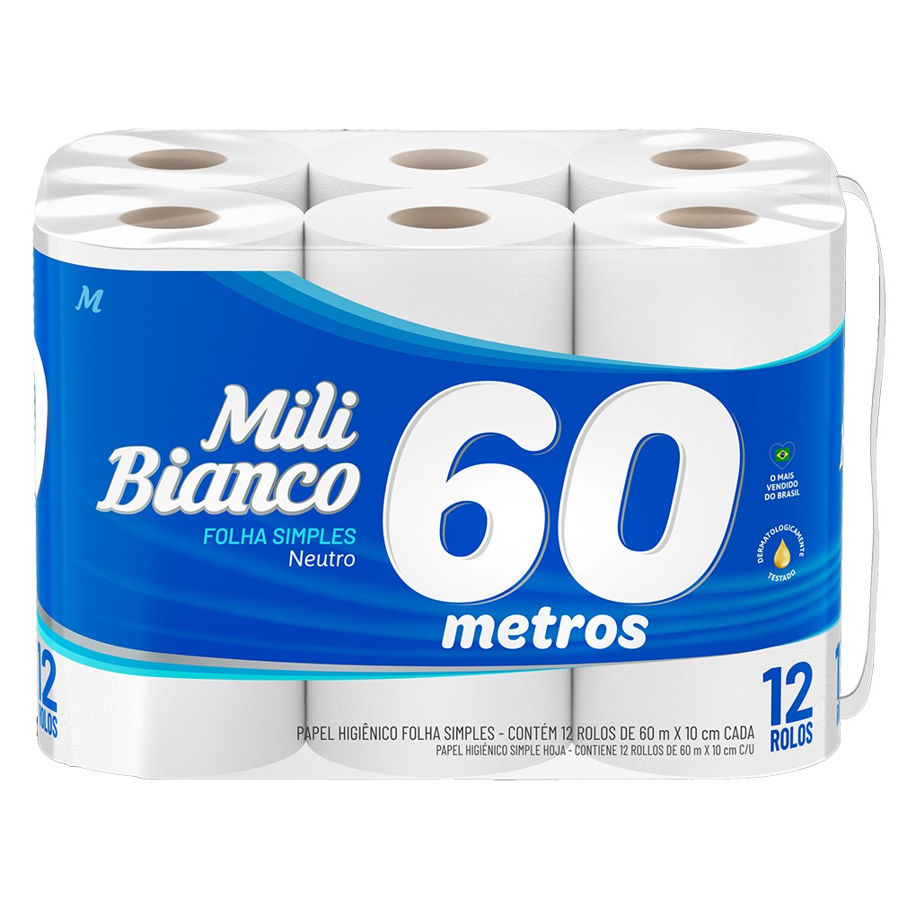 PAP HIG MILI BIANCO FS NEUTRO 60M C/12
