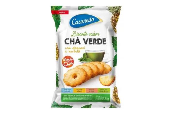 BISC CASAREDO 200G, CHA VERDE/ABAC/HORT