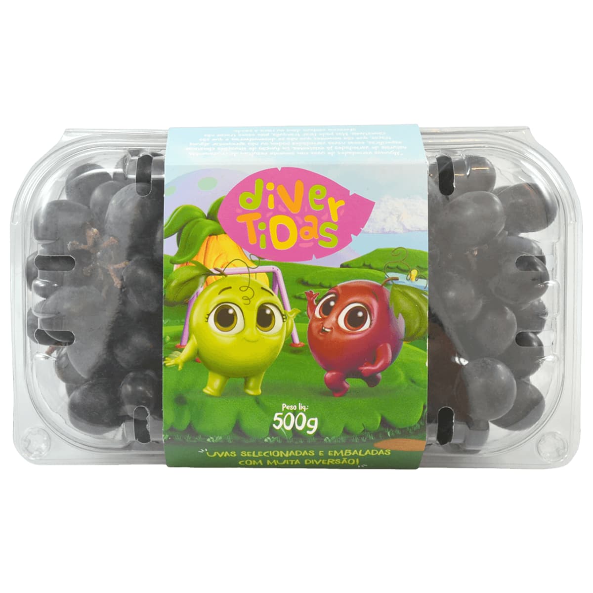 FRUTI - UVA S/SEM PRETA DIVERTIDAS 500G