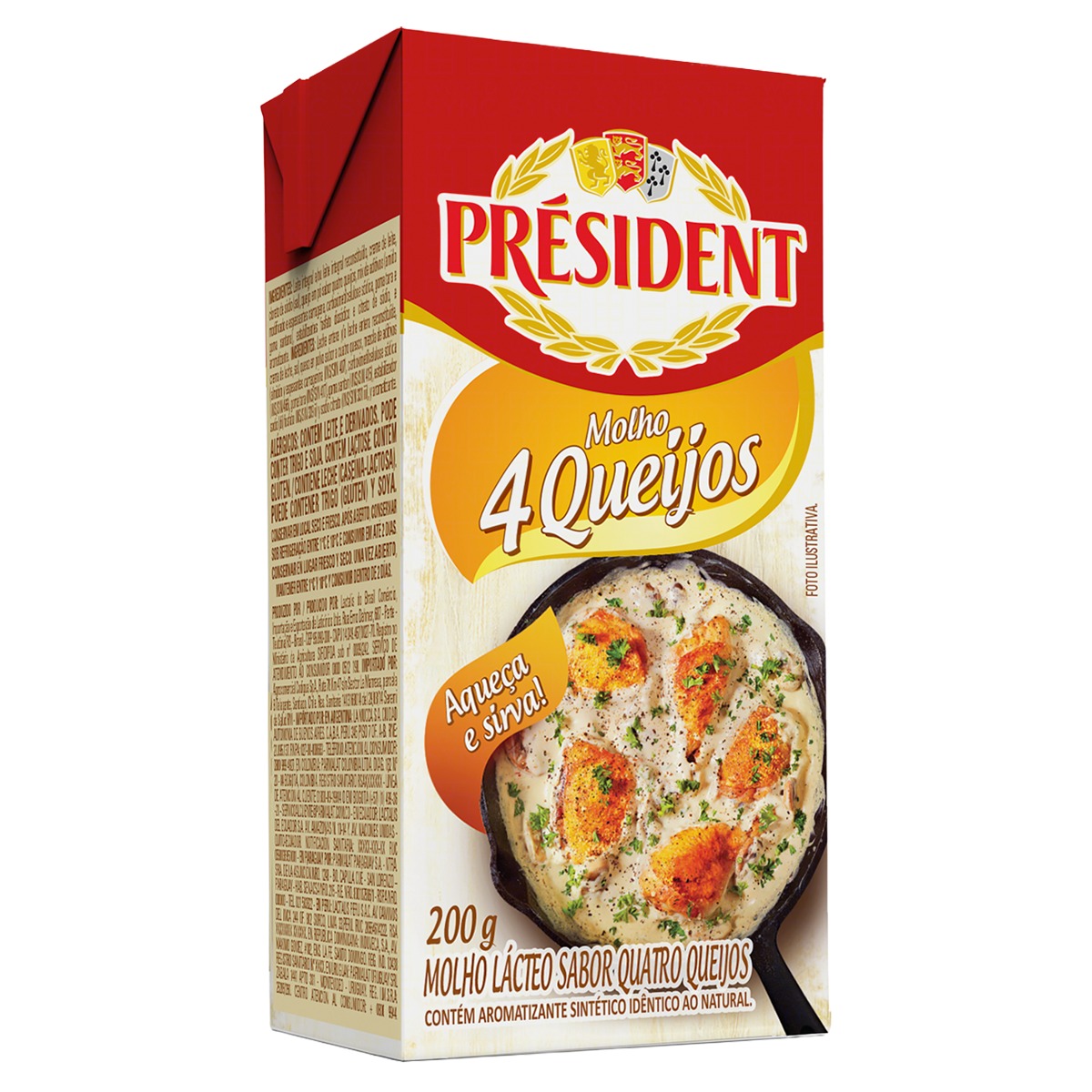 MOLHO 4 QUEIJOS PRESIDENT 200G