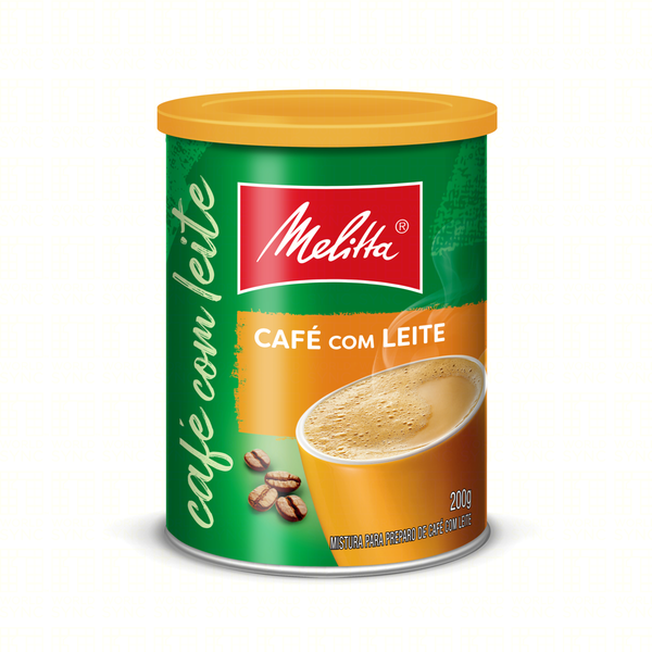 CAFE C/LEITE MELITTA 200G