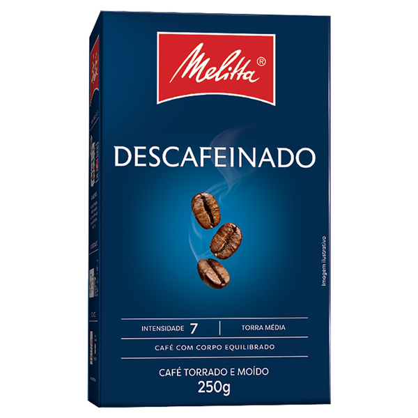 CAFE PO MELITTA 250G, DESCAFEINADO