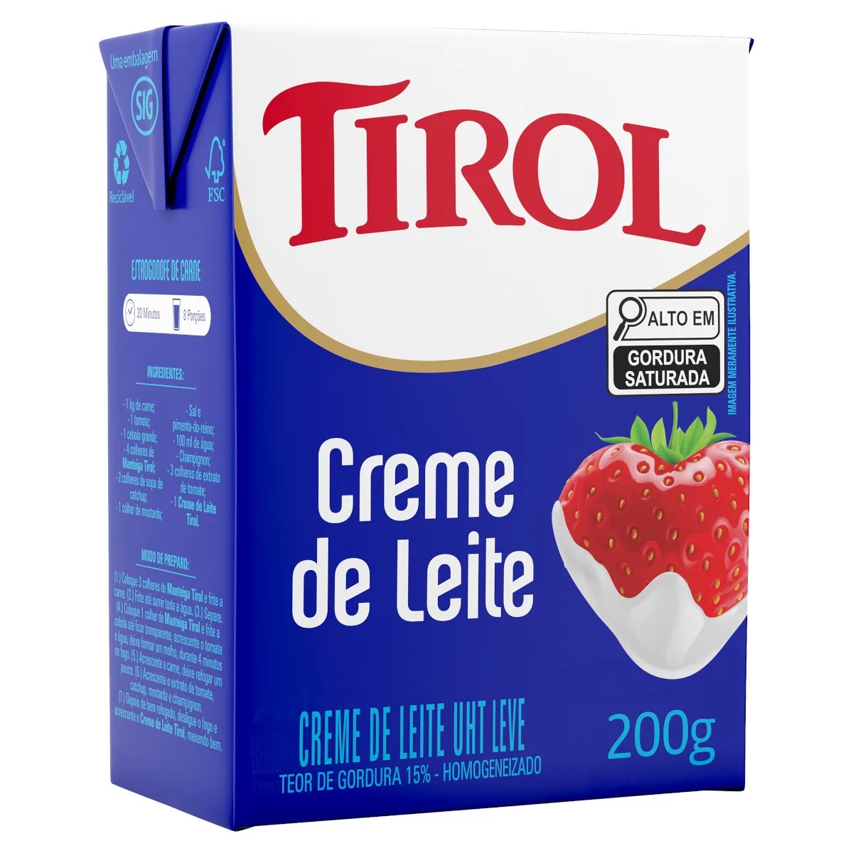 CREME LEITE TIROL 200G