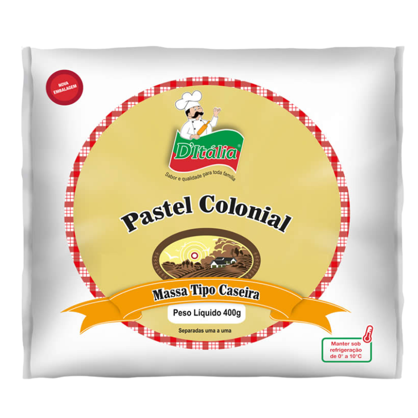 MASSA DITALIA PASTEL COLONIAL 400G