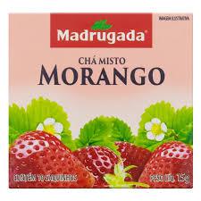 CHA MADRUGADA C/10 SAQ 15G, MORANGO