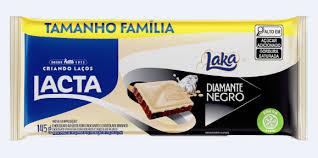 CHOC BARRA LACTA 145G, DIAMANTE NEG/LAKA