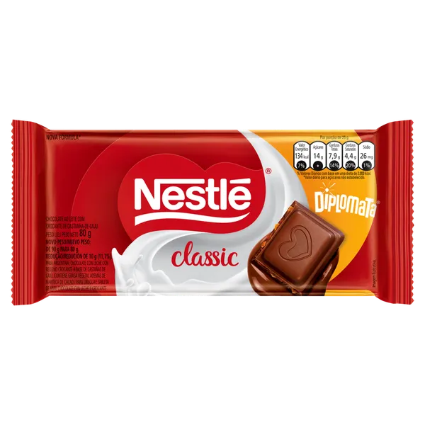 CHOC BARRA NESTLE 80G, DIPLOMATA